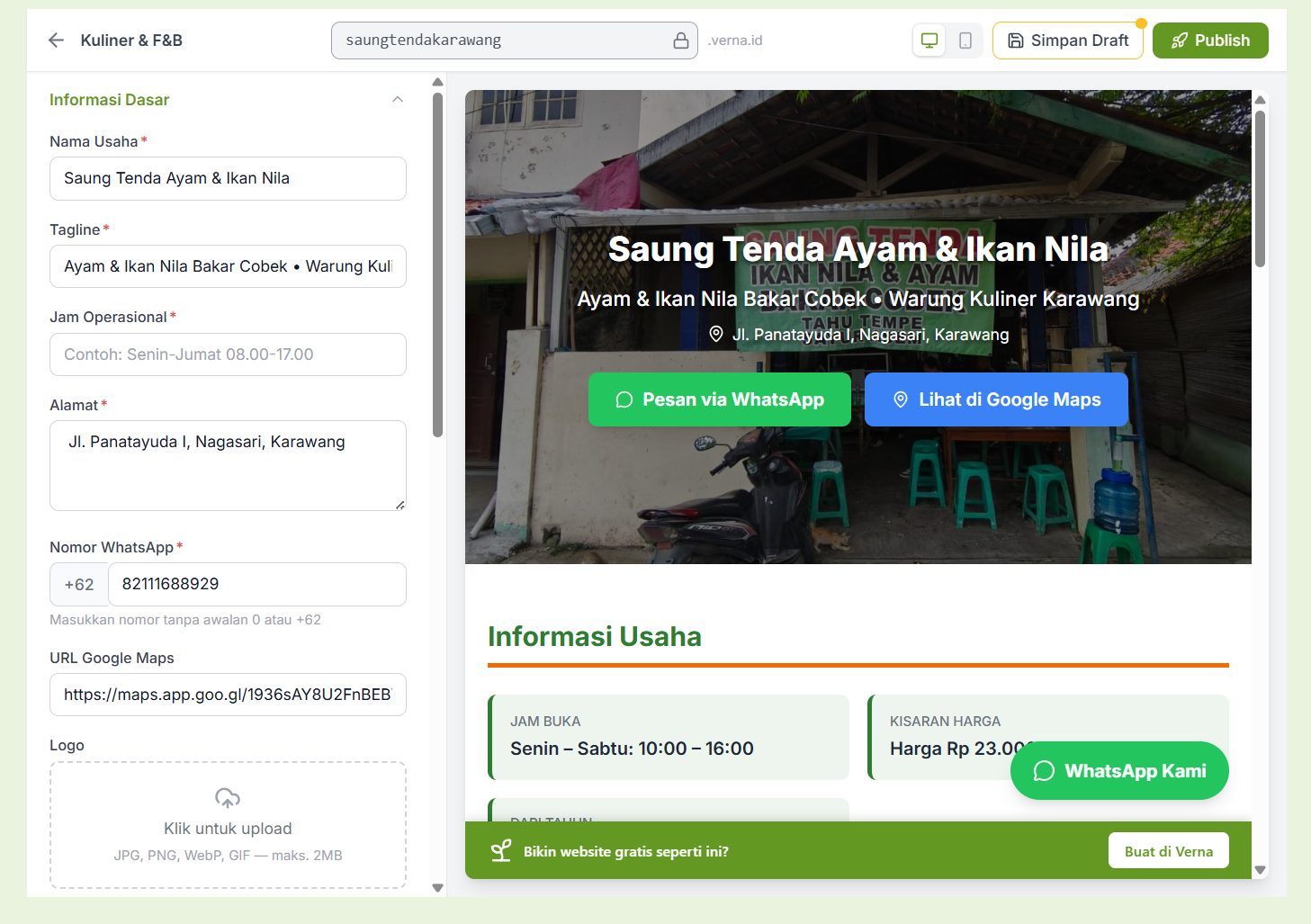 Preview Website